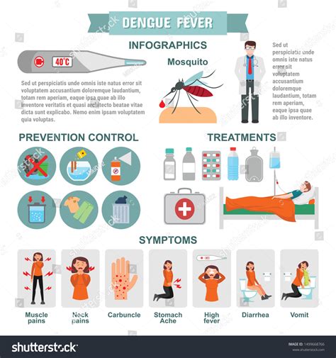 Infographic Dengue Fever Flu Symptoms Infographic