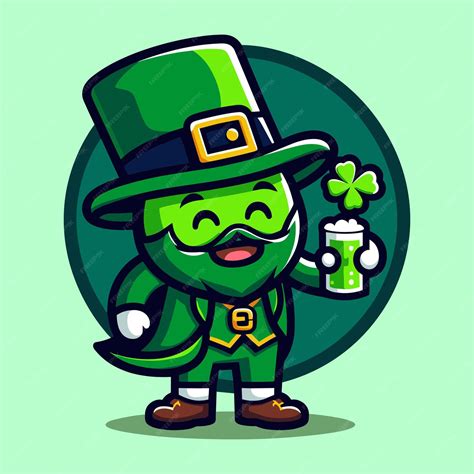 Premium Vector Free Vector Cute Character Celebrate St Patricks Day