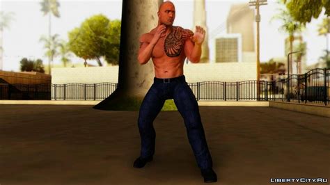 Download The Rock Dwayne The Rock Johnson [wwe 2k15] For Gta San