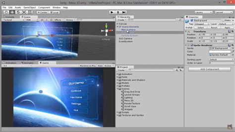 Cr Er Des Interfaces Utilisateur Ui Avec Unity Unity D D V