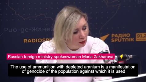 Russia Accuses Uk Of Triggering Genocide Over Depleted Uranium Tank