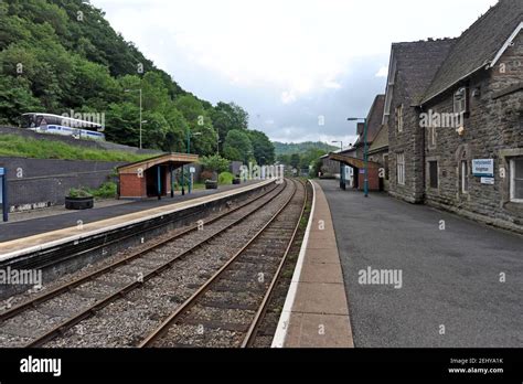 Knighton Station On The Heart Of Wales Railway Line Situated On The