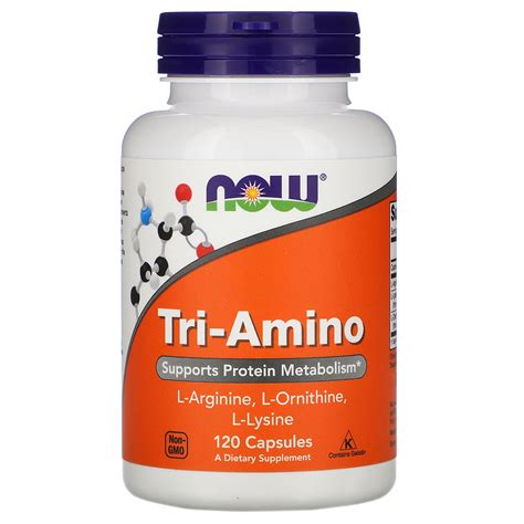 Now Foods Tri Amino Arginine Ornithine Lysine Capsules