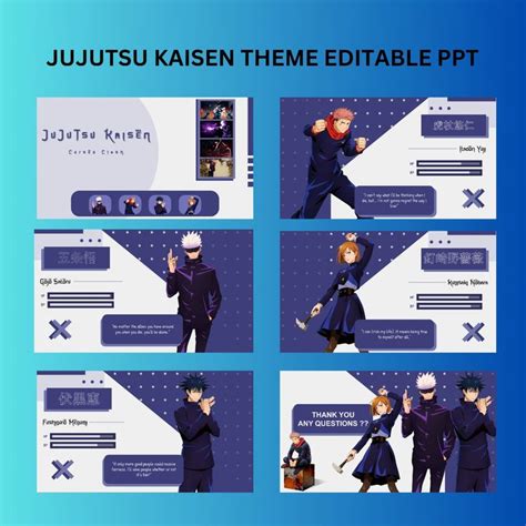 Jujutsu Kaisen Inspired Editable Powerpoint Template In