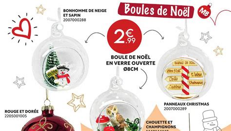 Promo Bonhomme De Neige Et Sapin Rouge Et Dor E Boule De No L En