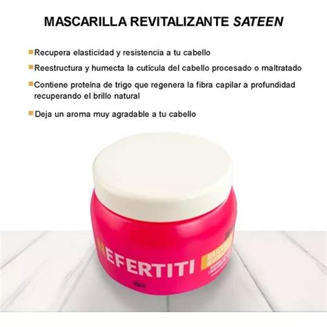 Mascarilla Revitalizante Sateen Nefertiti Para Cabello 350gr Mercadolibre