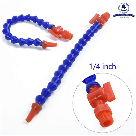 Inch Plastic Flexible Water Oil Coolant Pipe Hose Adjustable Round