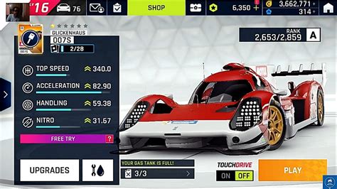 Asphalt Glickenhaus Scg Car Star Upgrade Grand Prix