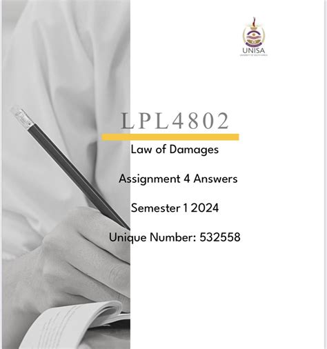 LPL4802 ASSIGNMENT 04 SOLUTIONS SEMESTER 1 2024 StudyPass