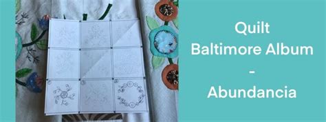 Abundancia El Quilt Baltimore Album Ale Cose Y Cose