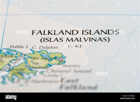 Map Of The Falkland Islands Hi Res Stock Photography And Images Alamy