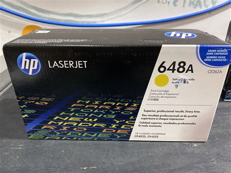 Hp 648a Ce262a Yellow Laser Toner Cartridge 884420186854 Ebay