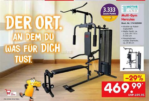 Multi Gym Hercules Motive Fitness By Uno Angebot Bei Netto Marken