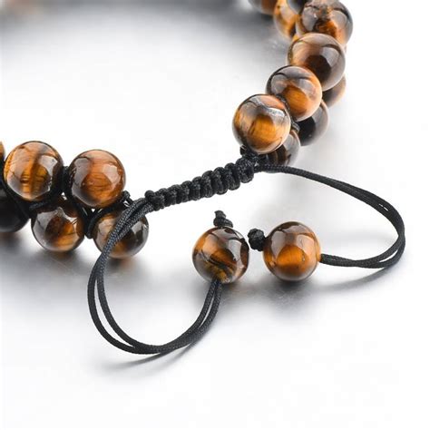 Bracelet Il De Tigre Tress Onyx Mat Tress Lithoth Rapie