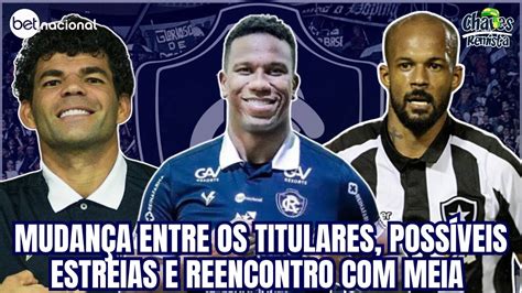 REMO PODE TER MUDANÇAS ENTRE OS TITULARES POSSÍVEIS ESTREIAS