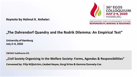 The Dahrendorf Quandry And The Rodrik Trilemma Egos Helmut K