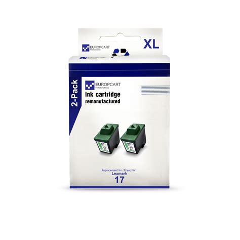 2x Tinte BLACK für Lexmark X 1240 Z 717 X 1270 Z 611 X 1190 Z 52 X 1130