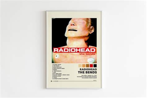 Radioheads Posters The Bends Poster Blonde Tracklist Album Cover