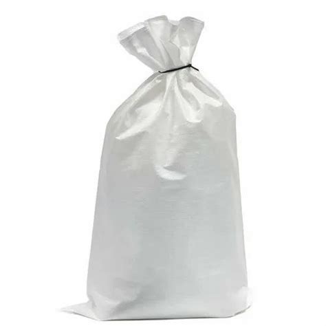 Polypropylene Rectangular White Pp Woven Bag For Packaging Storage