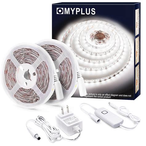 Myplus Ft White Strip Lights Dimmable Led Tape Light K Bright