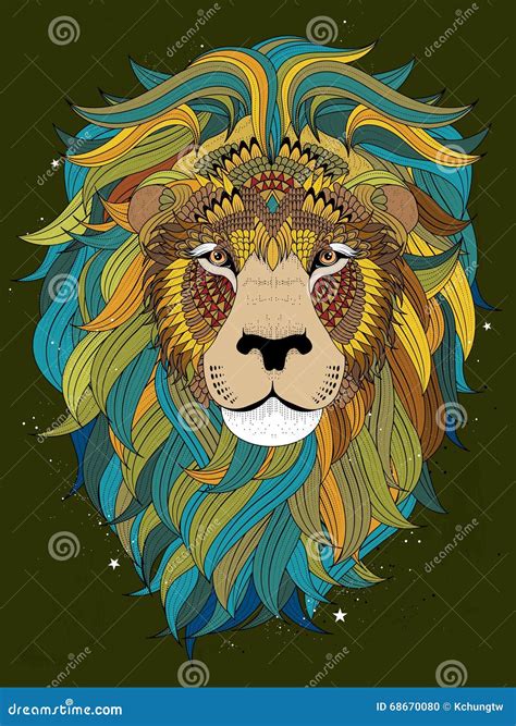 Printable Lion Head