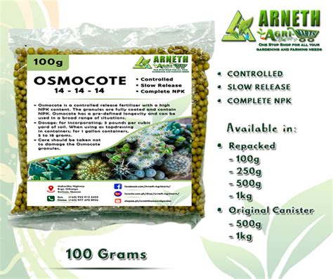 Osmocote Fertilizer Slow And Controlled Release Type Smart