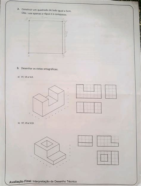 Prova De Desenho Técnico BRAINCP