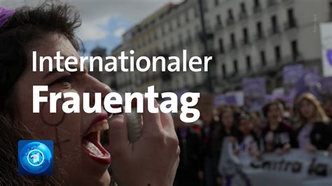 Demonstrationen Für Gleichberechtigung Am Weltfrauentag Youtube