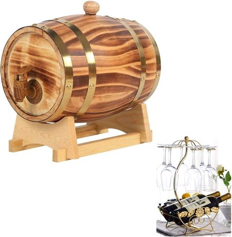 Eichenfass Eichen Fass für Whisky oder Wein Oak Barrel Weinregal 5L