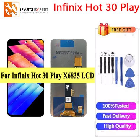 6 82 Original LCD For Infinix Hot 30 Play X6835 LCD Hot 30 Play NFC