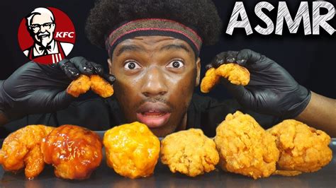 Asmr Kfc Nashville Hot Buffalo Hot And Spicy Bbq Chicken Mukbang