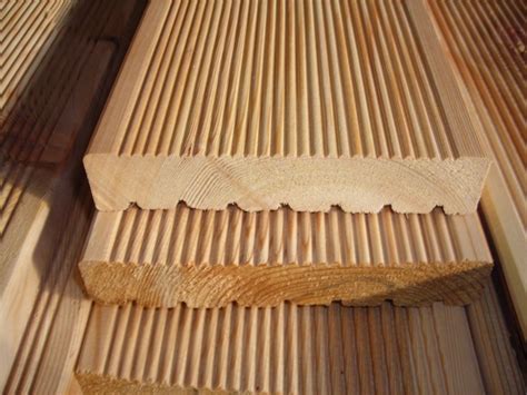 Siberian Larch Decking Boards A Grade Grooved Mm Thickness