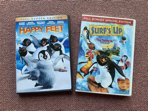 Lot Of Dvds Surf S Up Happy Feet Pre Owned Excellent