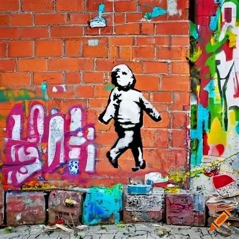 Banksy street art on Craiyon