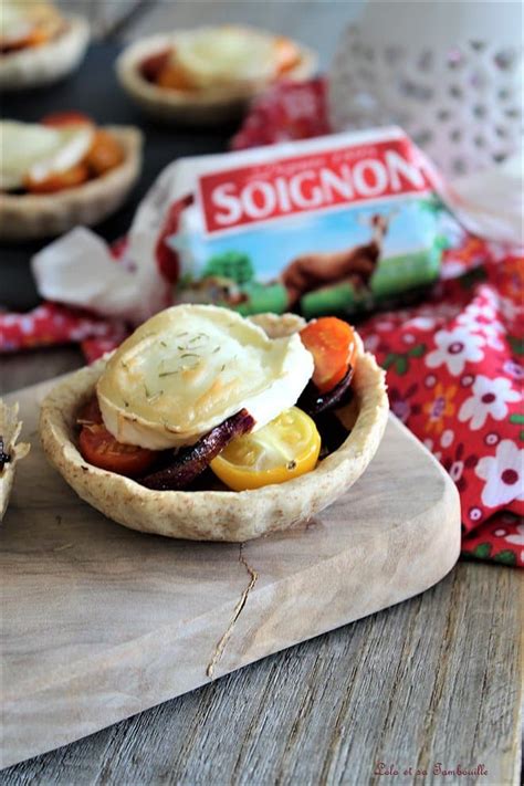 Tartelettes oignon caramélisé tomate chèvre Recette de Lolo et sa