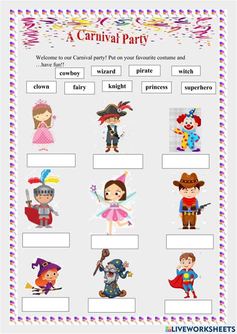Free Carnival Worksheet Download Free Carnival Worksheet Png Images