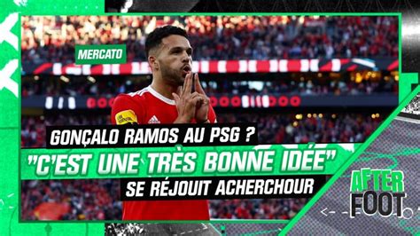 Gonçalo Ramos au PSG Une très bonne idée se réjouit Acherchour