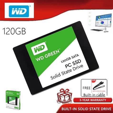 W D โซลิดสเตตไดรฟ์ภายใน Ssd 240gb Sata3 6gbs 120gb 256gb 480gb สีเขียว