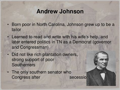 Andrew Johnson Reconstruction Plan | Smart Quiz Basket