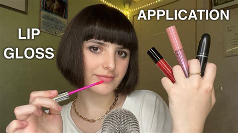 ASMR Lipgloss Application Lipstick Try On YouTube