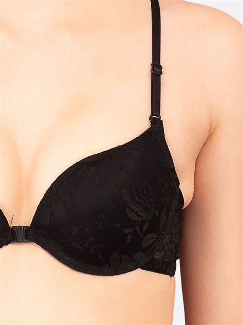 Da Intimo Black Padded Underwired Pretty Jewel Back Bra Buy Da Intimo