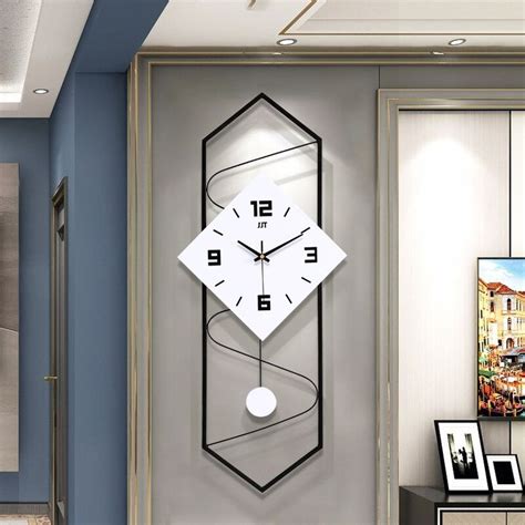 Nordic Wall Clock Modern Design Home Living Room Mute Clock Minimalist