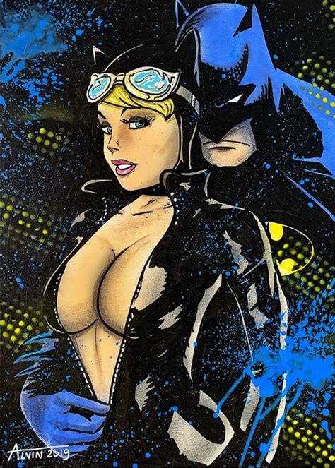 Alvin Silvrants Batman With Super Sexy Catwoman Unzips Catawiki