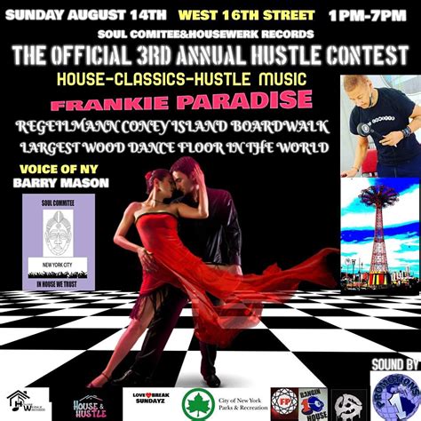 Official 3rd Annual Hustle Dance Contest Frankie Paradise Coney Island