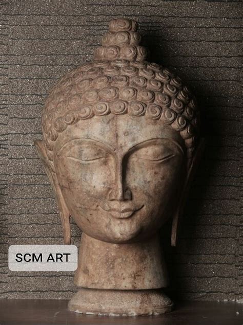 Brown Marble SCM Art Gautam Buddha Statue Size Dimension 14 Inch At