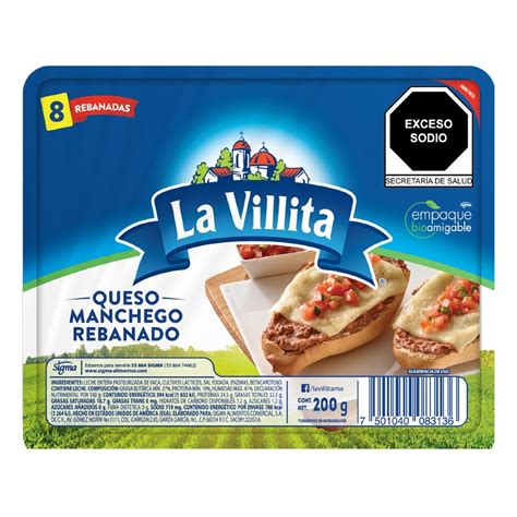 Queso Manchego Rebanado La Villita G Soriana