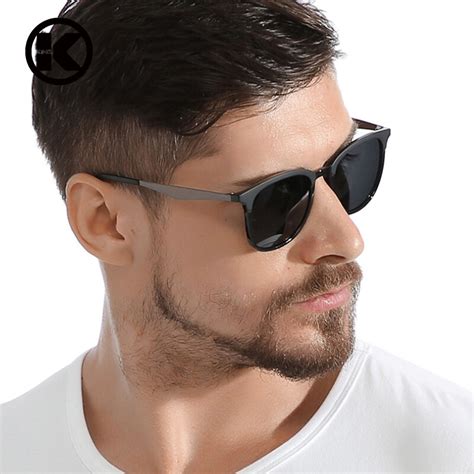 Tr90 Metal Polarized Sunglasses Men Retro Square Sunglasses Vintage Sun