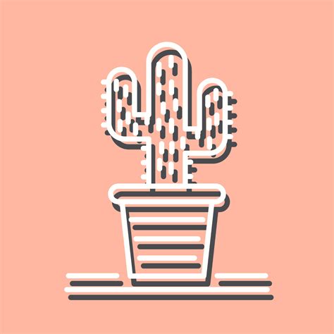 Cactus Vector Icon 20244430 Vector Art At Vecteezy