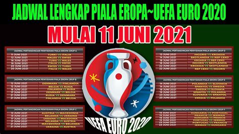 Ini Jadwal Lengkap Euro 2020 Prokalteng