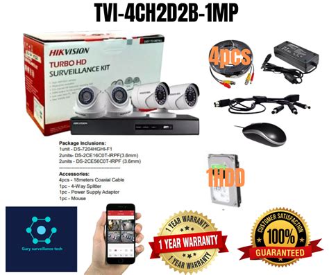 Hikvision Cctv Package Tvi Ch D B Mp Lite Ch Turbo Hd Analog Camera